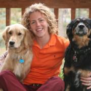 Nicole Gibson with dogs