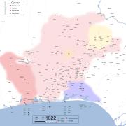 Map of Oyo's Collapse, 1822