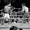 Muhammad Ali and George Foreman boxing in the former Zaire