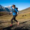 Clare Gallagher running in Bhutanese Himalayas