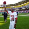 Frank Robinson on field at Nationals Park