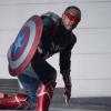 Actor Anthony Mackie as Captain America