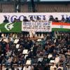 Cricket fans holding a pro-Pakistan sign at a match in New Zealand