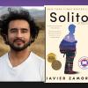 headshot of Javier Zamora and book cover of Solito