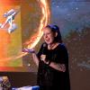 Erin Macdonald onstage with U.S.S. Enterprise