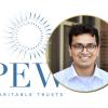 portrait of Vignesh Kasinath and Pew Charitable Trusts logo
