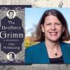 portrait of Ann Schmiesing and book cover of The Brothers Grimm