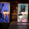 Jadd Tank demonstrates Ellsworth's "over-the-counter counter-terrorism" protocol for avoiding surveillance (protocol No. 5: hiding in furniture) in her performance of "Clytigation" at the Chocolate Factory in November, 2015.