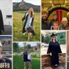 Collage of Baker family CU photos