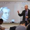 Adam Bradley in the classroom