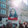 women protesting