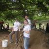 CU-Boulder Alternative Breaks students work on the community well in Sontule, Nicaragua (2010). Photo courtesy of Roman Yavich.