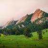Photo of boulder flatirons