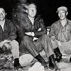 Bruce, Sandy, Rick on log Camp Hale 1963-64