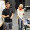 Students work on climate change comedy sketch
