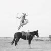 Mexican rodeo performer with horse