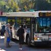 Riders get on Denver bus