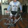 Henry Prescott with his new Specialized Roubaix, which he’ll ride across the continent.