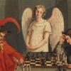 Faust and Mephisto Play Chess painting