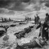 This 1942 photo of the Kerch atrocities carried this caption: “Kerch resident P.I. Ivanova found her husband, who was tortured by the fascist executioners.” Photo courtesy of Michael Mattis.