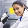 Female researcher