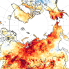Heat wave map