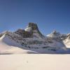 Fortress Mountain in the Canadian Rockies of Alberta, Canada. 