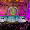 Cassandra Brooks speaking at the Futures Congress in Santiago, Chile, in 2019. “I never dreamed I’d give such a talk!” Brooks says. Photo courtesy of Cassandra Brooks. 