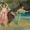The Gardens of Adonis, an 1888 painting by John Reinhard Wkeguelin depicts women bearing the container-grown plants and festal rose garlands to dispose of in the sea, as part of the festival of Adonis.