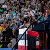 Kamala Harris at a rally in Wisconsin