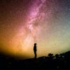 Colorful illustration of Milky Way
