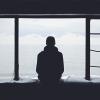 Person sitting alone