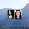 Mountains with Jennifer Ho's face in front