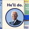 Images from the Settle for Biden social media campaign