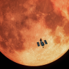 Moon glowing