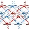 Close up of DNA strands