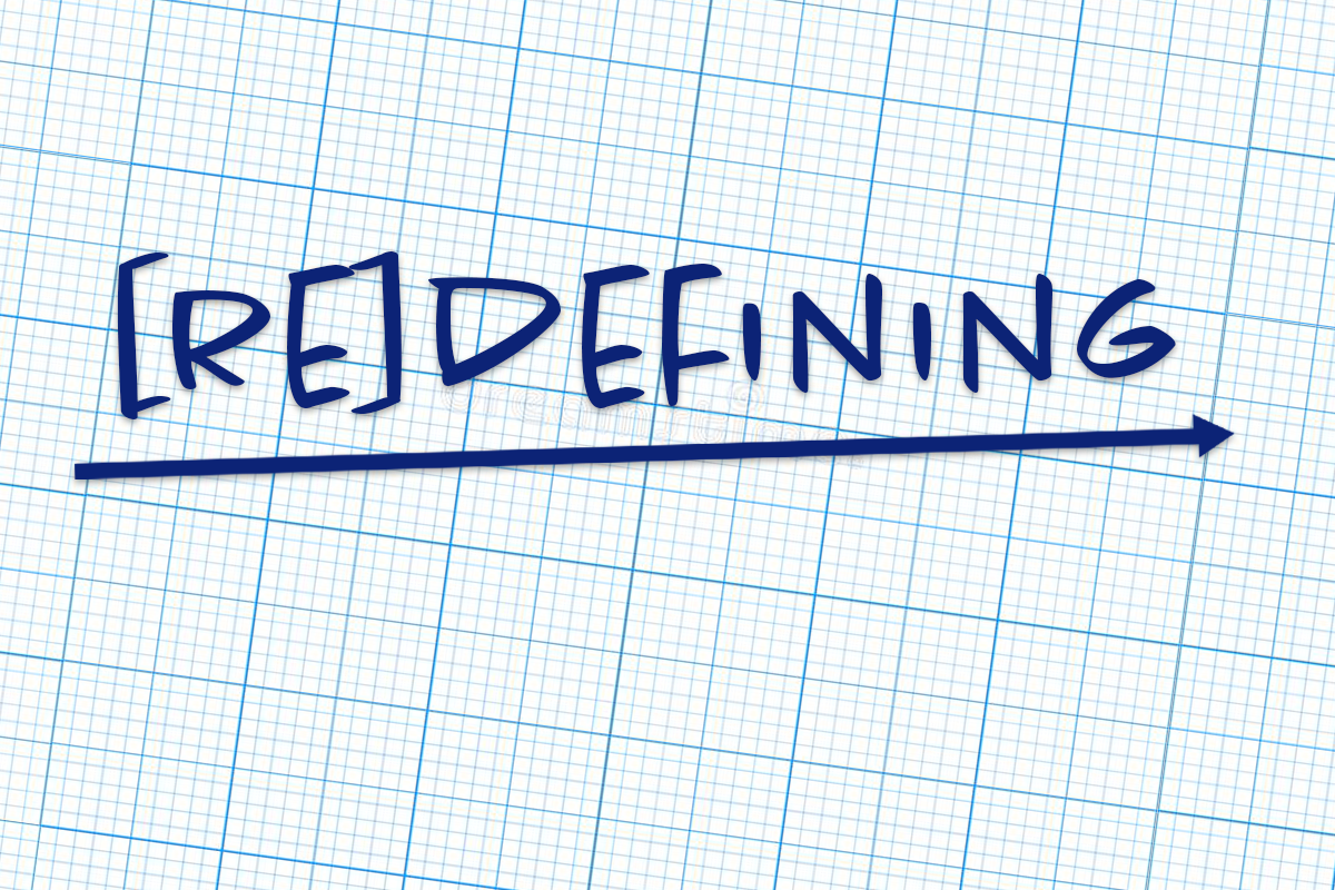 [Re]Defining written in blue on graph paper
