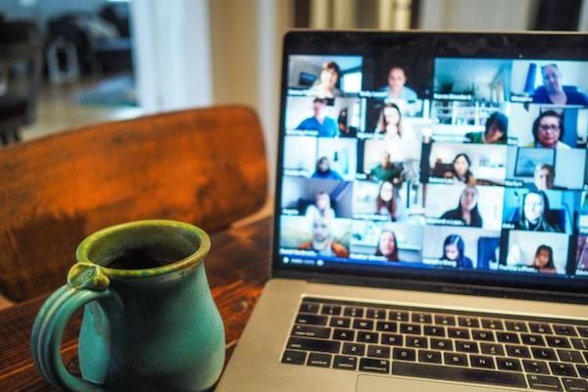 Computer Screen and Coffee Mug