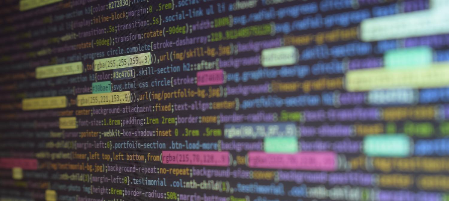 lines of code on a computer screen