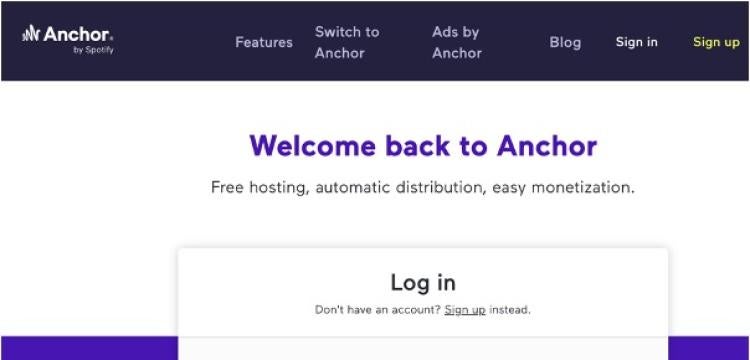 welcome back to anchor