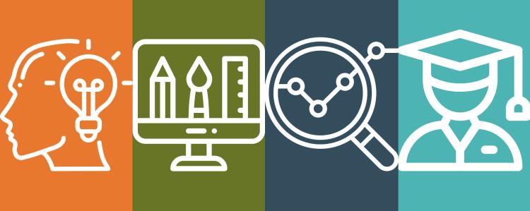 Logos for the four Innovation Incubator project teams