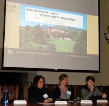 ASSETT's Brenda Niave, Amanda McAndrew, and Steph Hayden speak at March 2014 Web Workshop