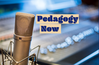 pedagogy now podcast microphone