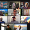 Participants in the Active Learning Academy meet virtually via Zoom