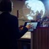Teacher teaching with technology