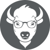 BuffsCreate icon featuring Betty, a female buffalo with smart-looking eyeglasses