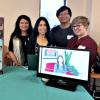 Student Fellows staffing an information booth at the 2018 ATDT Showcase