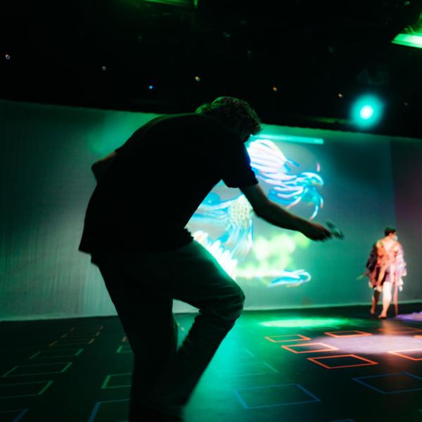 brad gallagher dancing in b2 space