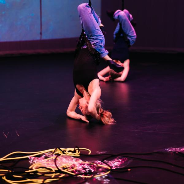 anna performing aerial dance