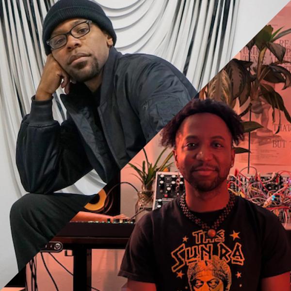 Code collaborators Kamari Carter and Gladstone Deluxe in separate rooms